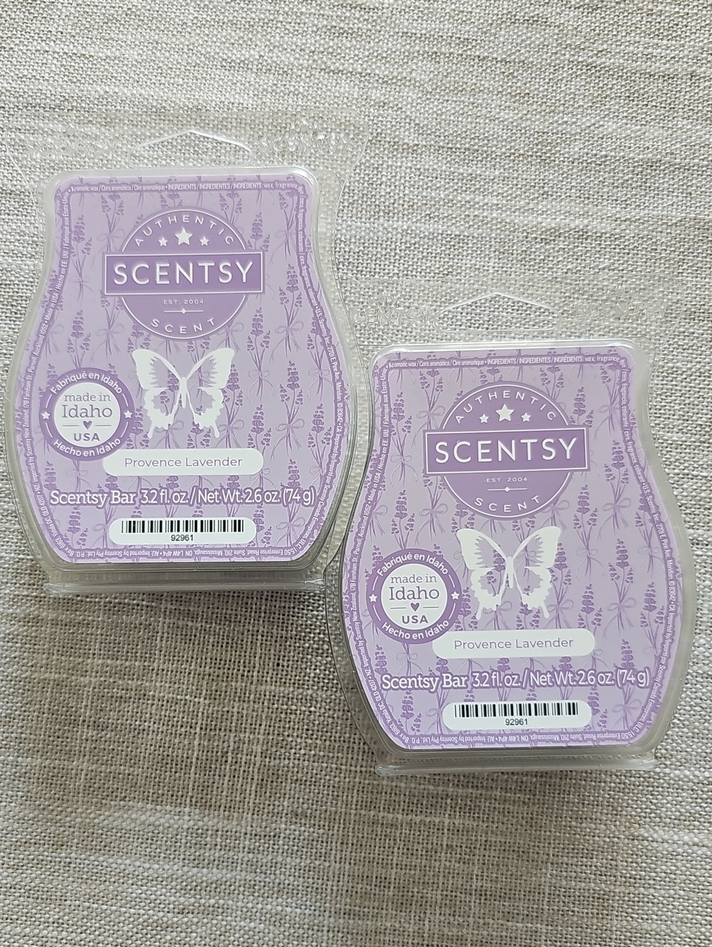 Scentsy Lavender Provence Wax Bars- 2 Pack